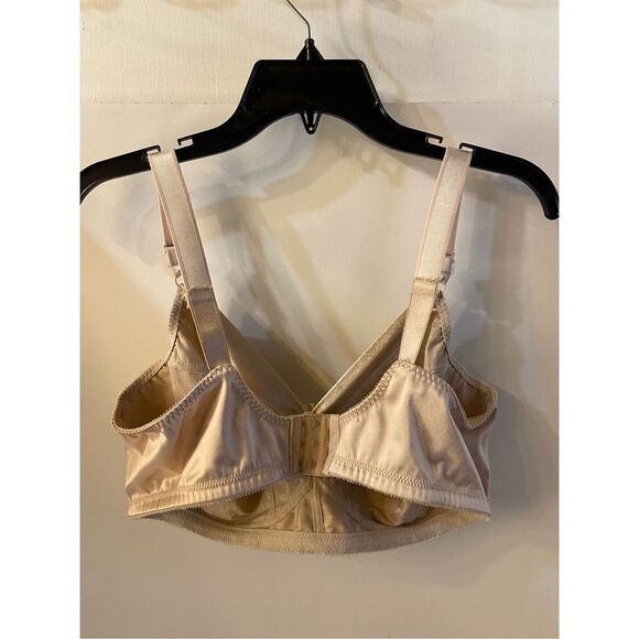 JMS Just My Size beige animal print bra no wire DD 46/105 3 hooks - Picture 3 of 5